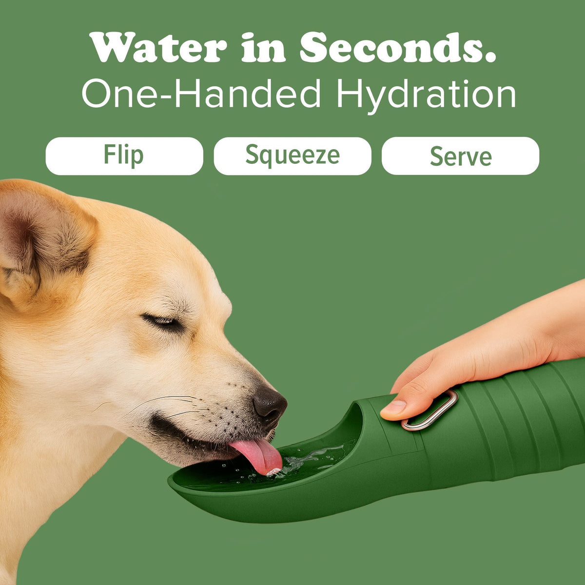 Faltbare Trinkflasche für Hunde