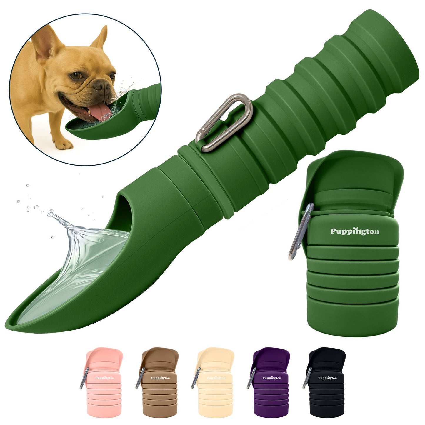 Puppington Faltbare Trinkflasche