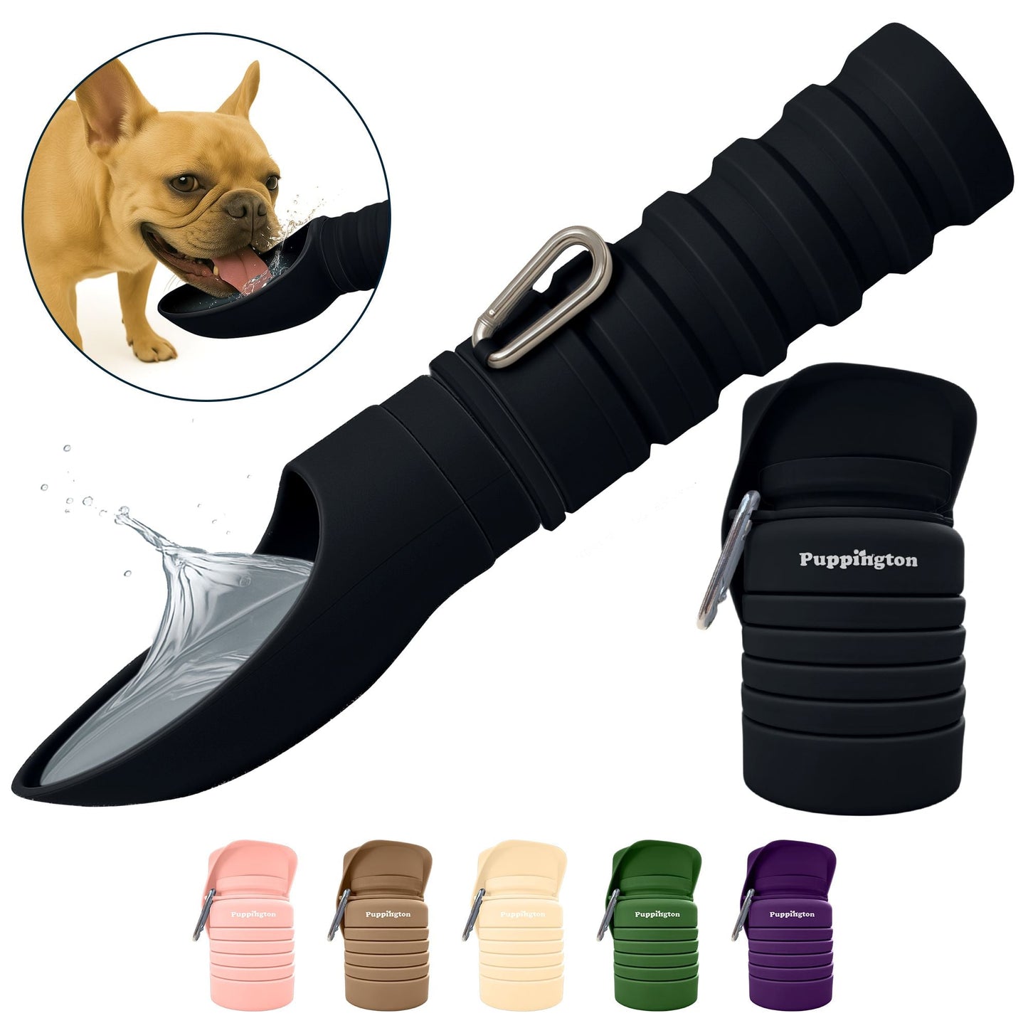 Puppington Faltbare Trinkflasche