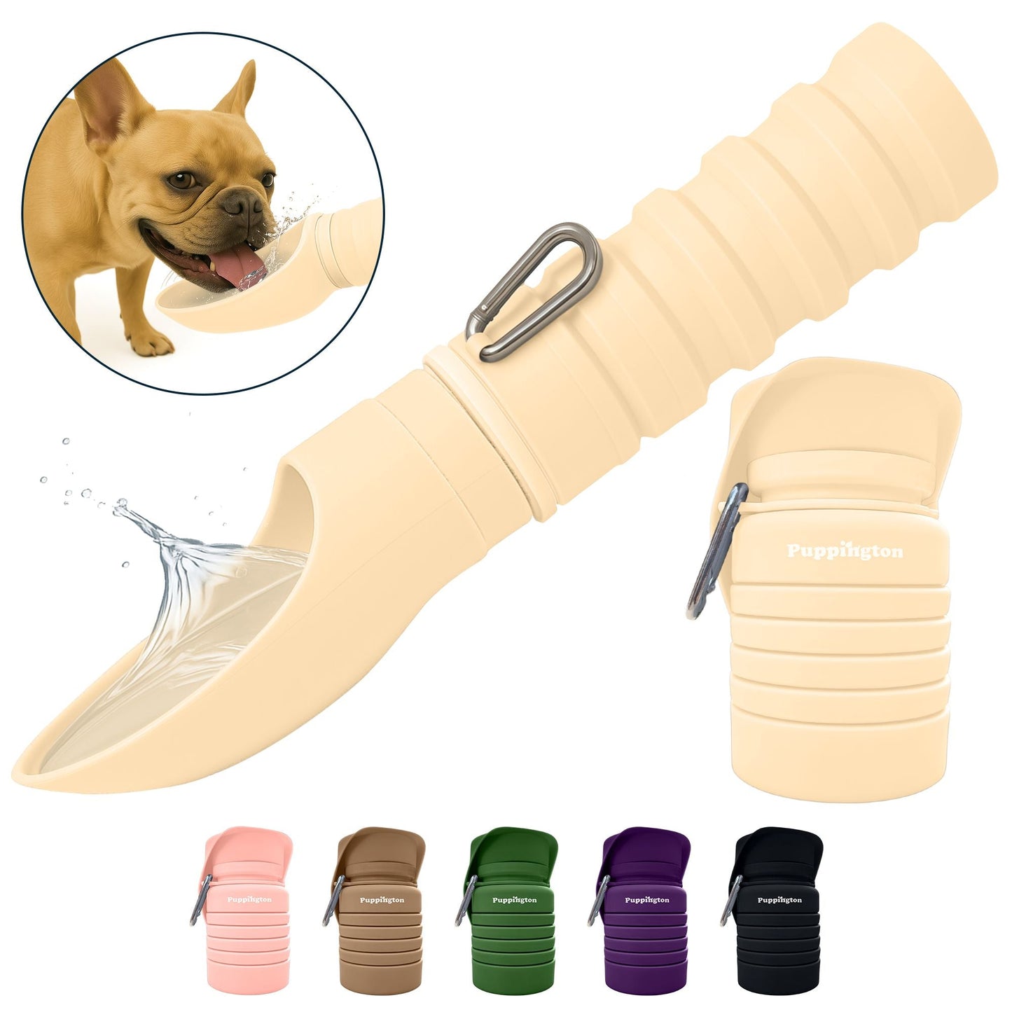 Puppington Faltbare Trinkflasche