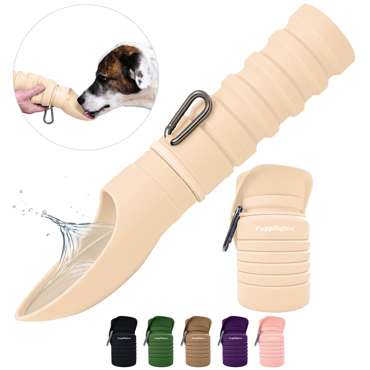 Faltbare Trinkflasche für Hunde 6-Pack