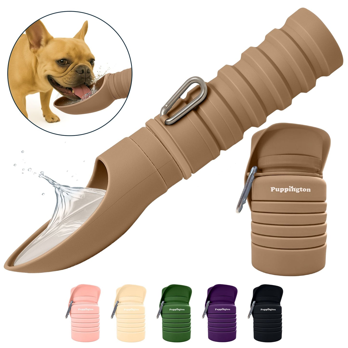 Puppington Faltbare Trinkflasche