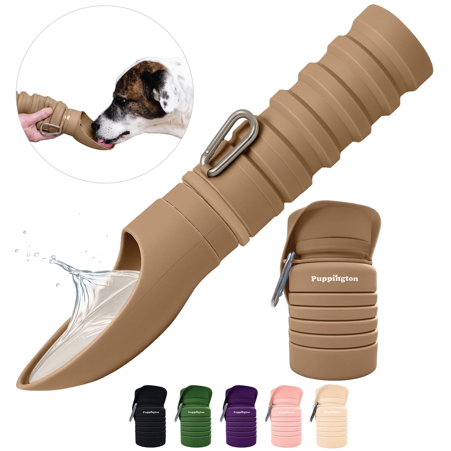 Faltbare Trinkflasche für Hunde 6-Pack
