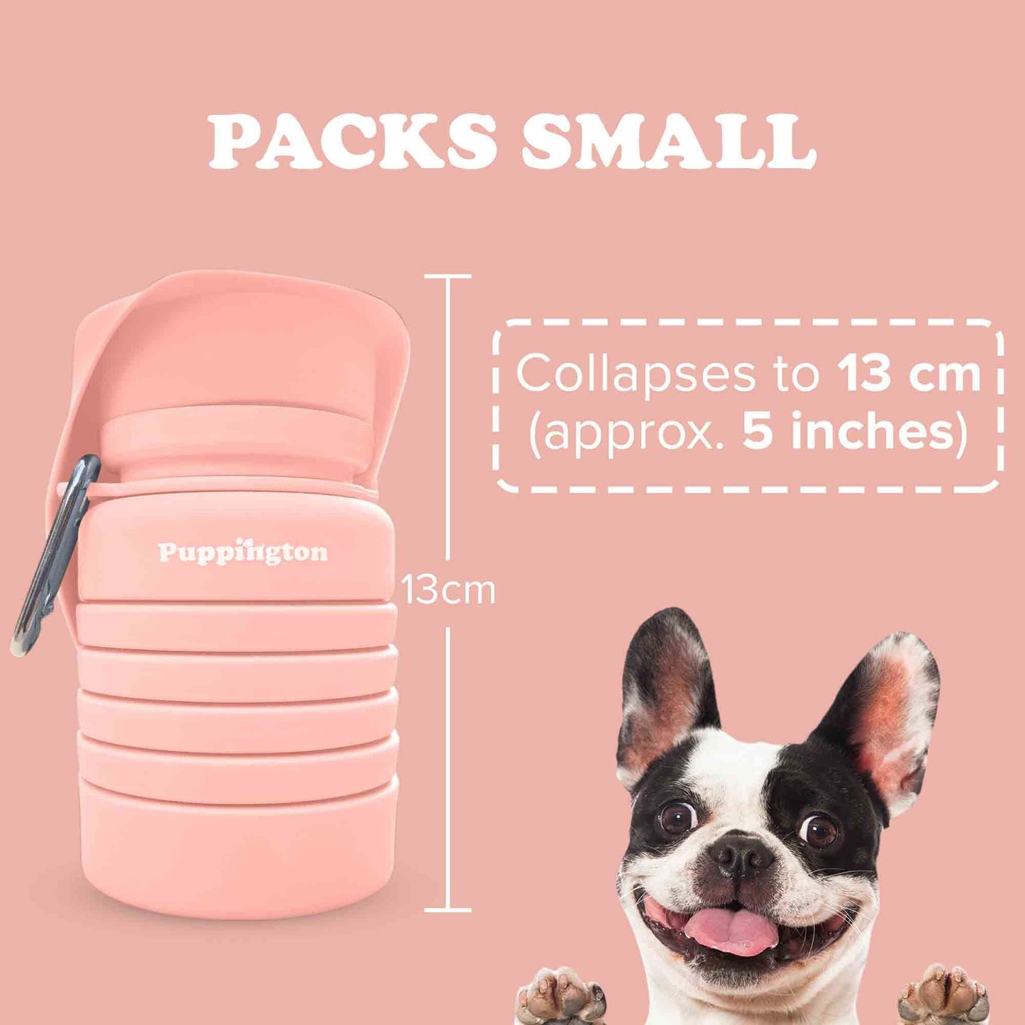 Puppington Faltbare Trinkflasche