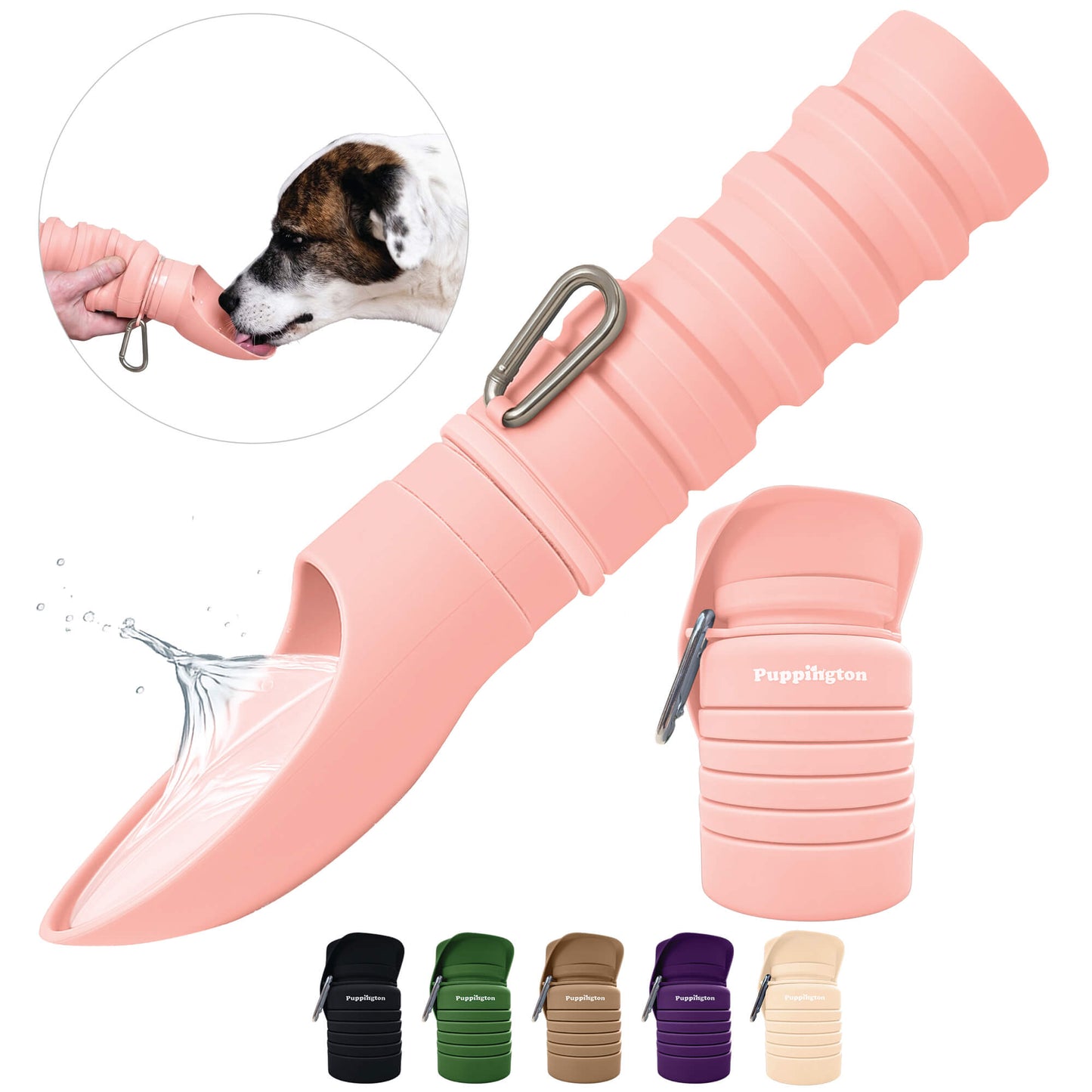 Faltbare Trinkflasche für Hunde 6-Pack