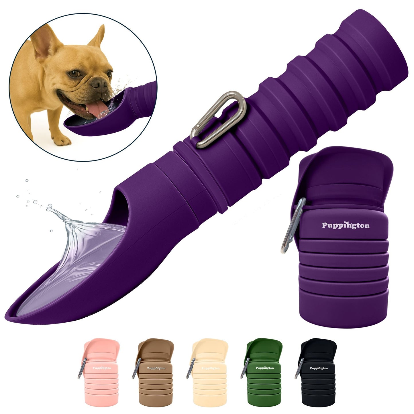 Puppington Faltbare Trinkflasche