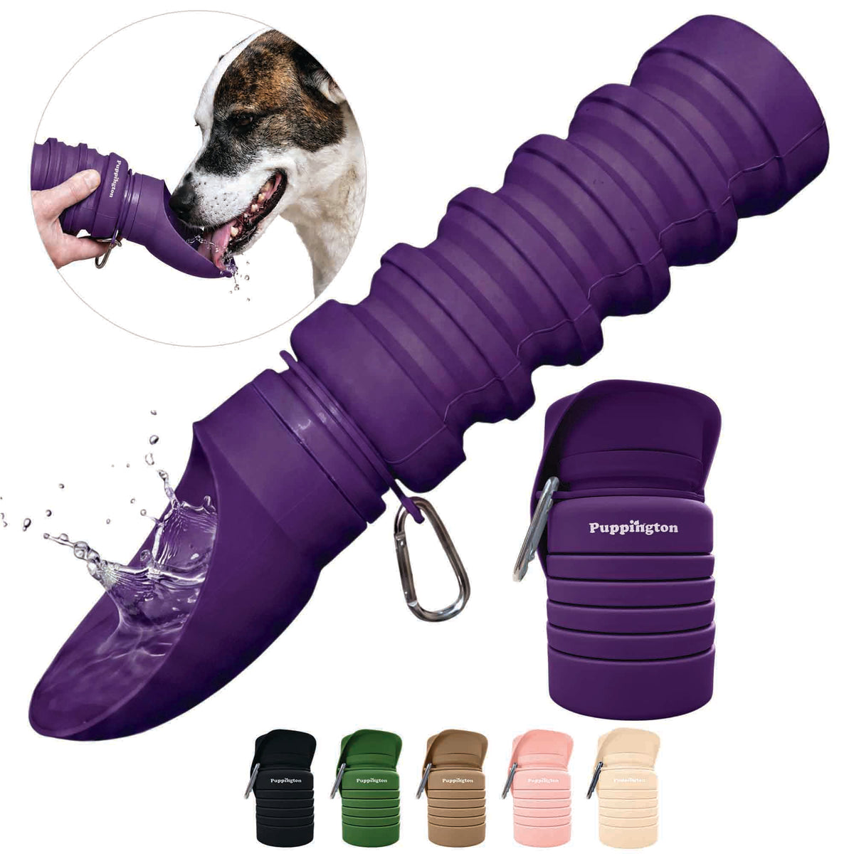 Faltbare Trinkflasche für Hunde